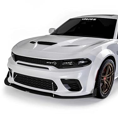 Imagem de Vicrez Divisor de lábios para para-choque dianteiro VR2 vz102098 | Compatível com Dodge Charger Widebody 2020-2022