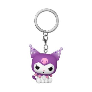 Imagem de Funko Pop! Chaveiro: Kuromi 20th Anniversary & My Melody 50th Anniversary - Kuromi - Chaveiro Hello Kitty Novelty - Minifigura colecionável - Enchimento de meia - Mercadoria oficial - Decoração de