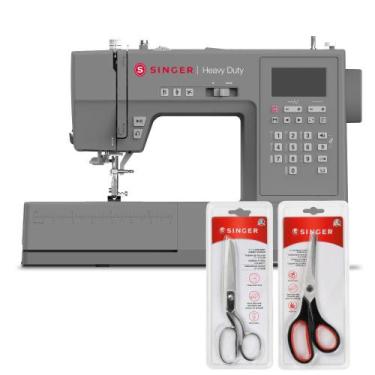 Imagem de Kit Máquina de Costura HD6805 + Tesoura 8" Tecido e Tesoura Multiuso P