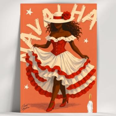 Imagem de Coleção de 62 quadros decorativos Giz - Umbanda e Candomblé - Decoração Orixá - Afro Brasileira - Escolha o seu Orixá! (Clássico, Navalha, 20x14cm)