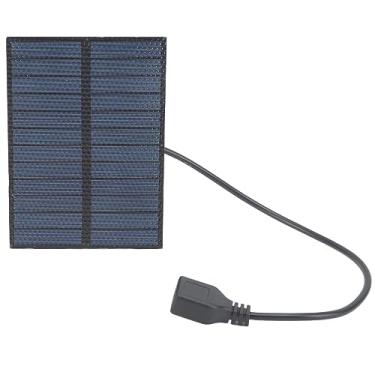 Imagem de Painel solar fotovoltaico portátil de polissilício de 3 W 5 V para smartphones, pequenos ventiladores, ao ar livre, leve, carregamento USB para acampamento, caminhada