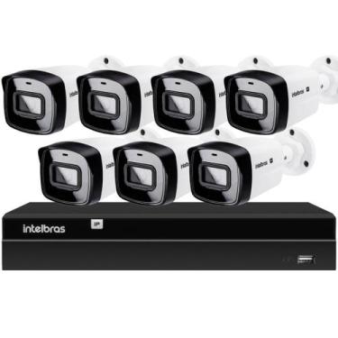 Imagem de Kit CFTV 7 Câmeras IP Intelbras NVD 1408P HD S/HD