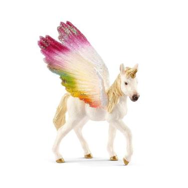 Imagem de Brinquedo de unicórnio Schleich bayala Winged Rainbow Unicorn Foal