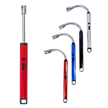Imagem de Isqueiro Acendedor de Fogão e Forno Recarregável USB, Sem Chama, Seguro e Ecológico para Fogão, Velas, Churrasqueira, Lareira, Camping, Fogueiras e Incensos, Utensílios de Cozinha (KA4916)
