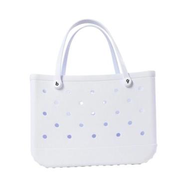 Imagem de Bolsa De Praia Impermeável De Silicone Para Mulheres, Tote Multiuso Pa