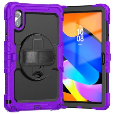 Imagem de Capa de tablet para Lenovo Tab M11 (TB-330FU/TB-330XU) Capa de proteção à prova de quedas de 11 polegadas com suporte de rotação de 360° e alça [suporte de caneta] e protetor de tela/K11/Xiaoxin Pad