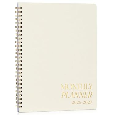 Imagem de Lindo agenda mensal e calendário 2026-2027 - caderno de tarefas que organiza facilmente suas tarefas para aumentar a produtividade - Funciona de janeiro de 2026 a dezembro de 2027