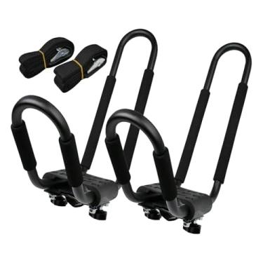 Imagem de IEUDNS Suporte de Teto para Caiaque (2 Peças) com Barras em J, Ideal para Pranchas de Snowboard E Surf.