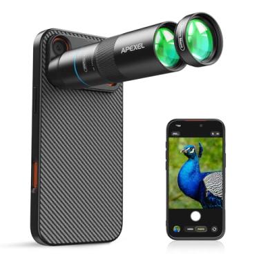 Imagem de APEXEL Lente teleobjetiva 10X e lente macro de 150 mm com capa ProMax 17