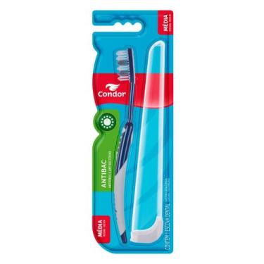 Imagem de Escova Dental Macia Mundo Condor Antibac Cabeça Média