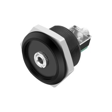 Imagem de MEIRIYFA Conector de montagem em painel estéreo TRS de 3,5 mm 1/20.3 cm 3,5 mm TRS fêmea passagem através do adaptador adaptador extensão de anteparo para áudio fone de ouvido rádio PCB