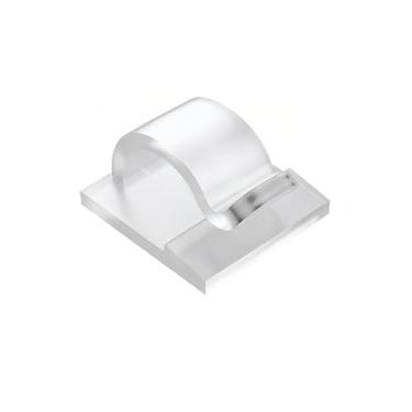 Imagem de 20 clipes autoadesivos para cabos, ganchos de suporte de arame, organizador de cabos, gerenciamento de cabos para embaixo da mesa, parede, carro, escritório, clipes de luz, organizadores de fios