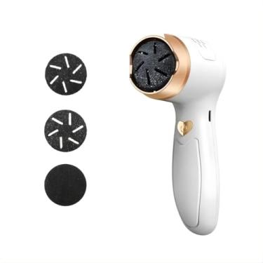 Imagem de Lixador de Pé Elétrico USB – Removedor de Calos, Lixa Elétrica para Pés com 3 Discos (Grosso, Médio e Fino), Ideal para Calos, Rachaduras e Pele Morta