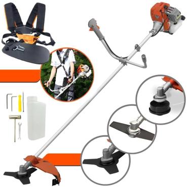 Imagem de Roçadeira Completa Tekna RL520ACG2 À Gasolina 2 Tempos 52cc 2HP 13.000rpm 3 Opções de Corte Com Lâmina Facão + Lâmina 3 Pontas + Carretel de Nylon