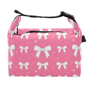 Imagem de STAYTOP Linda lancheira de gravata borboleta com fivela de alça, lancheira isolada para meninos e meninas, lancheira térmica para trabalho escolar