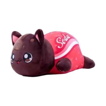 Imagem de Brinquedo De Pelúcia Kawaii Aphmau Meows Gato Macio Em Forma De Donut 