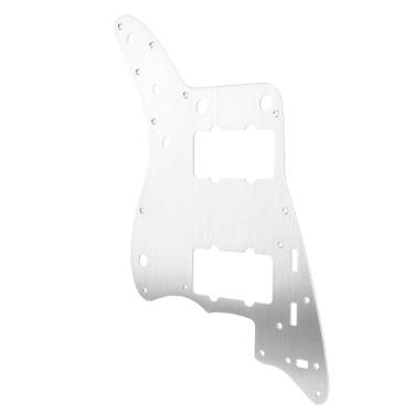 Imagem de SPYMINNPOO Placa de Arranhão de Pickguard de Guitarra Elétrica Com 13 Furos de Substituição de Placa de Proteção de Liga de Alumínio para Jazzmaster Classic Vibe, Acabamento Anodizado, Blindagem de