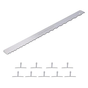 Imagem de Cryfokt Régua de Medição de Altura de Corda de Guitarra Tipo T à Prova de Desgaste, Medidor de Fretboard de Alto Desempenho para Baixistas, Ferramenta de Medição de Guitarra de 17"