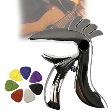 Imagem de BraçAdeira De AfinaçãO Compacta Para Guitarra Em Liga De Zinco, Afinador De Guitarra Com Clipe E Palheta, Ideal Para Guitarra, Baixo, ApresentaçõEs, Aulas E PráTica