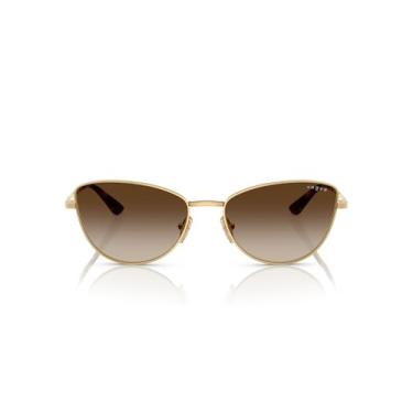 Imagem de Óculos de Sol Vogue Eyewear 0VO4324S 280/13 Tam 56 / Ouro - Lentes Marrom Gradiente