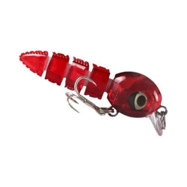 Imagem de Conjunto De Iscas Articuladas De 5,5cm Para Pesca, Iscas Rígidas Reali