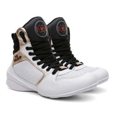 Imagem de Bota de Treino Feminino Couro Musculação Treino Tênis Academia Conforto Versátil Profissional-Feminino