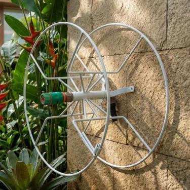 Imagem de Enrolador de Mangueira para Jardim Suporte Engate Rápido em Aço - ARKE