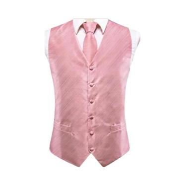 Imagem de Colete De Luxo Masculino Dourado Com Gravata Borboleta, Lenço De Bolso