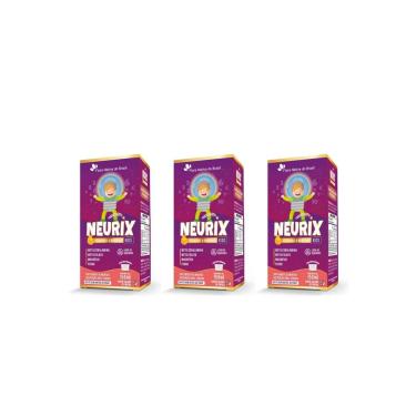 Imagem de Kit 3x Neurix Mg Ferro Metilfolato e B12 3x150ml Salada de Frutas Flora Nativa-Unissex