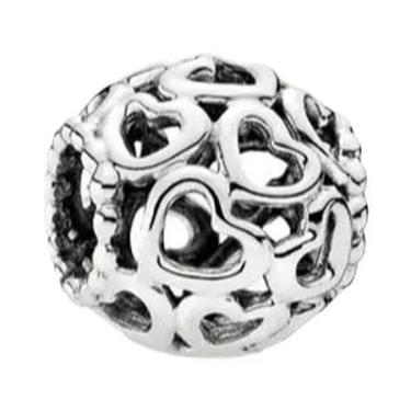Imagem de Pulseira Feminina De Prata Esterlina 925 Com Pingente Redondo De Floco