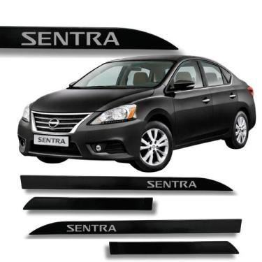 Imagem de Jogo de Friso Nissan Sentra Protetor Porta Lateral Cores - Macall, Pre