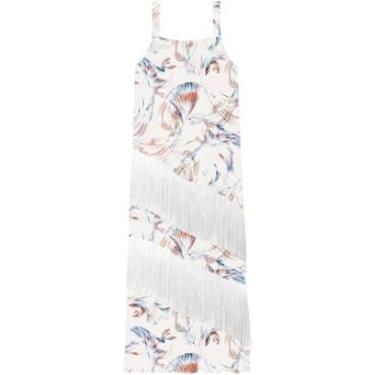 Imagem de Vestido Longo Estampado De Alças Com Franjas-Feminino
