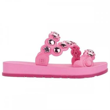 Imagem de Chinelo Zaxy 19268 Spot Menina Infantil, Rosa, 31