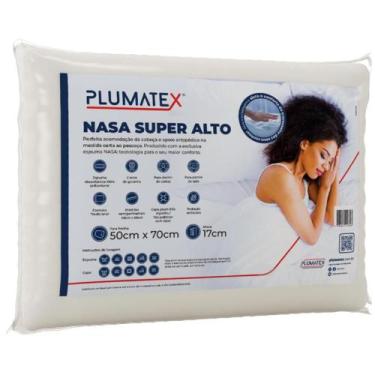Imagem de Travesseiro Nasa Viscoelástico Super Alto Ortopédico 50x70cm Antiácaro