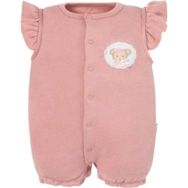 Imagem de Macacao Curto Com Botoes Cerejeira - Hug, Rosa antigo, M