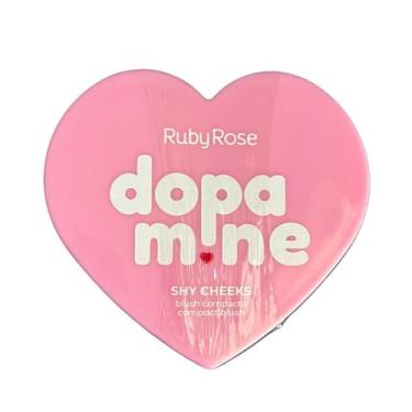 Imagem de Blush compacto rosy whisper - dopamine shy cheeks ruby rose