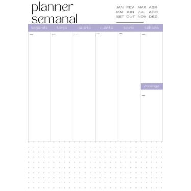 Imagem de Bloco Organização Planner Planejador Semanal A5 Permanente - 4811.pape