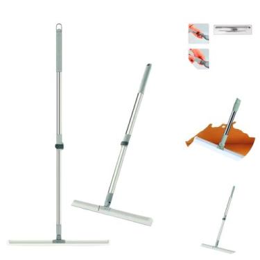 Imagem de Vassoura Rodo Mágico Silicone Rodo Inox Flexível 180 Limpeza - Top