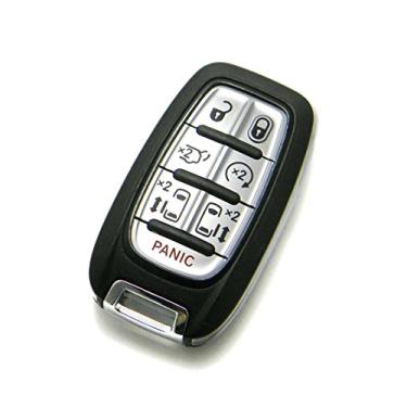 Imagem de Mopar Chaveiro de proximidade inteligente de 7 botões OEM para Chrysler Pacifica & Voyager (2017-2022), plástico, compatível com Vans