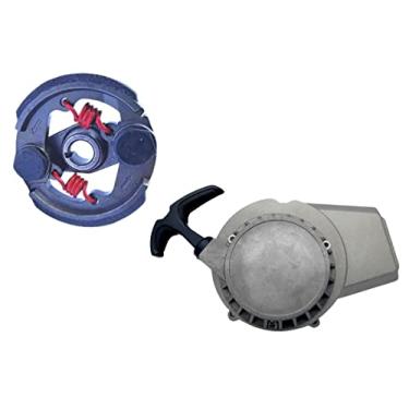 Imagem de Tampa de partida prata e embreagem 2 molas Mini Moto 49cc