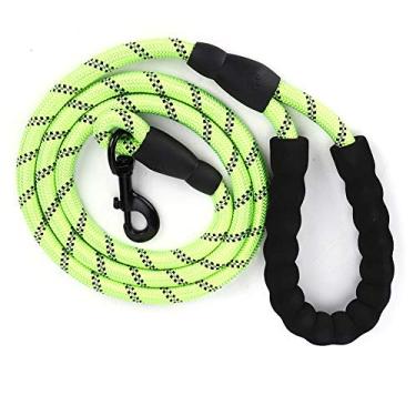 Imagem de Corda Dog , Durável Nylon Dog Training Chumbo Tração Reflexiva Dog Walking Soft Almofadado Acolchoado para Cães Pequenos, Médios e Grandes (Verde)