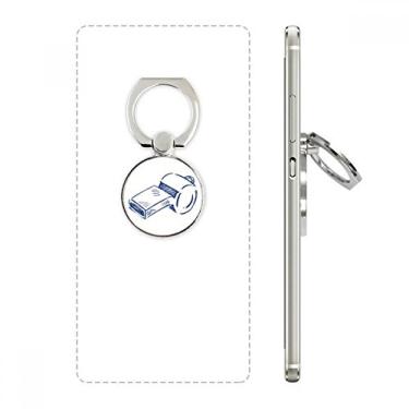 Imagem de Apito de futebol de desenho animado azul anel de futebol suporte de argola ajustável