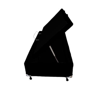 Imagem de Box Baú Castor Solteiro Preto 88x188x35cm