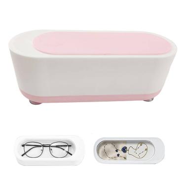 Imagem de Limpador Ultrassonico Oculos Acessorios Cordao Anel Pulseira Joias Limpador Multiuso Estojo Alta Frequencia Portatil