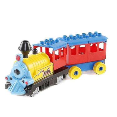 Imagem de Trem de Bloco de Construção Duplo Alimentado por Bateria, Bloco de Construção E