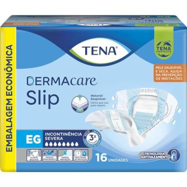Imagem de Tena Slip Dermacare, Fralda Geriátrica para Incontinência Urinária, EG - 16 unidades