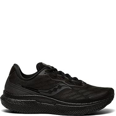Imagem de Saucony Women's Triumph 19 Sneaker, Triple Black, 9