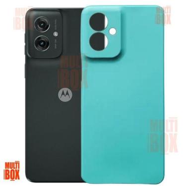 Imagem de Capa Capinha Case Aveludada Para Motorola Moto G55 5G Verde Água - LXL