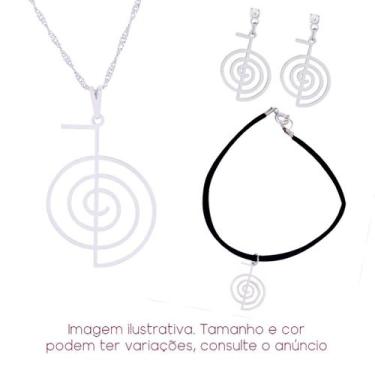 Imagem de KIT 3 PEÇAS REIKI - Cho-ku-rei - Sunshine Cristais, Prateado