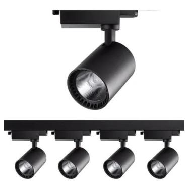 Imagem de Trilho Eletrificado de 1 metros + 4 spot de 7w Branco Quente (amarelo)